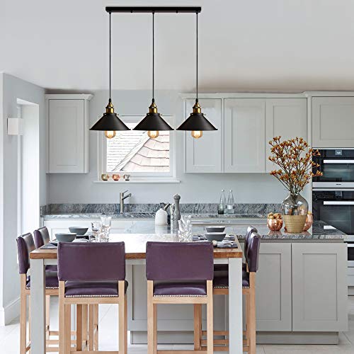 IDEGU 3 Luci Lampada a Sospensione Industriale