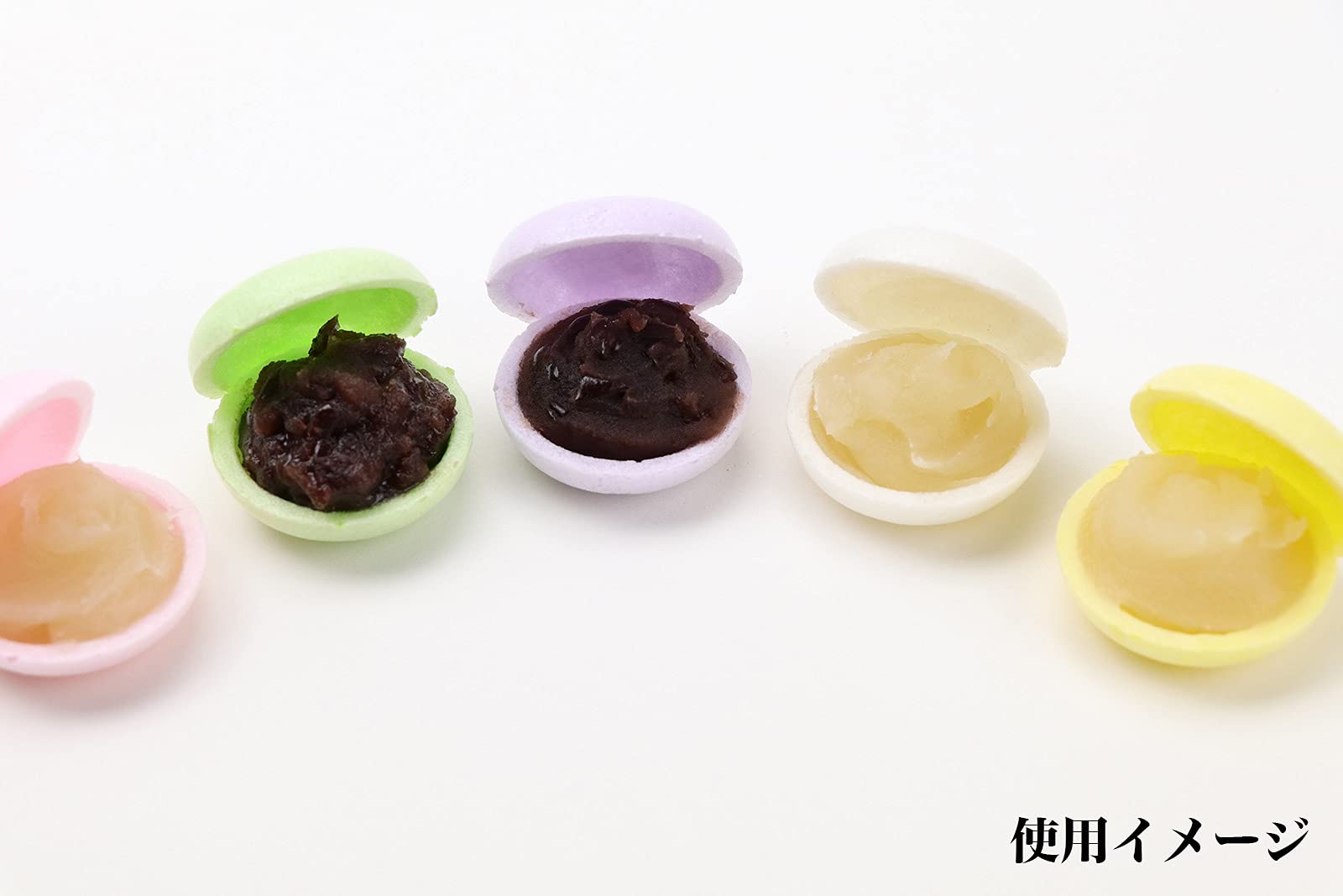 Amazon | 【もなかの皮】丸一口（カラフルセット） 丸い一口サイズ 100