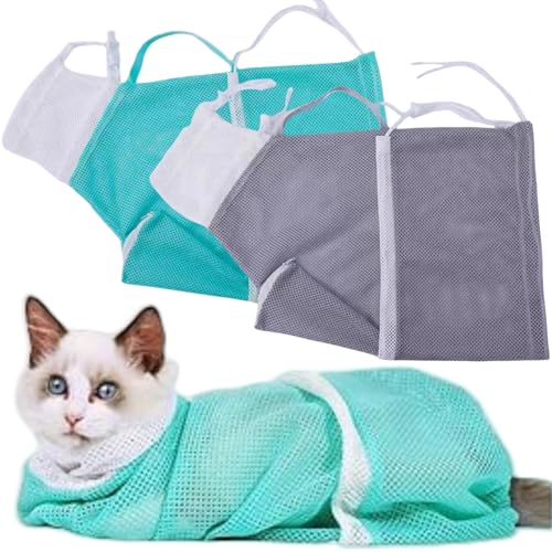 KLLJ Bolso Aseo de Gato,2pcs Bolsas Aseo para Gatos de Malla,Bozales para Gatos Malla Transpirable,Bolsa Contención de Rasguños,Bolsas de Corte Anti-Mordiendo,para Cortar Clavos Baño KLLJ Bolso Aseo de Gato,2pcs Bolsas Aseo para Gatos de Malla,Bozales para Gatos Malla Transpirable,Bolsa Contención de Rasguños,Bolsas de Corte Anti-Mordiendo,para Cortar Clavos Baño