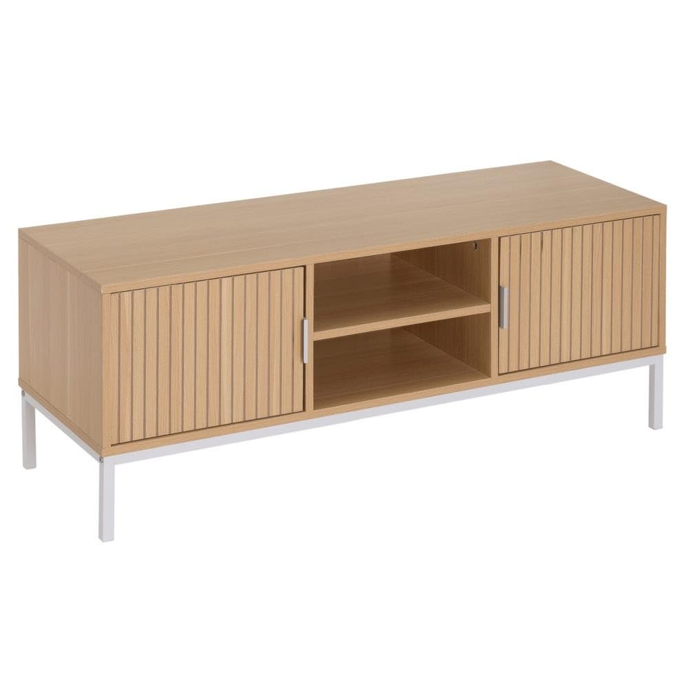 Buffet TV en métal et PB naturel aux finitions soignées