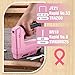 WORKPRO Electric Staple Gun, 2-in-1 Brad Nailer Electric with 2000PCS Staples Nails & USB Charger, 3.6V Staple Gun for Upholstering, Crafts, Carpentry, DIY, Pink Ribbon