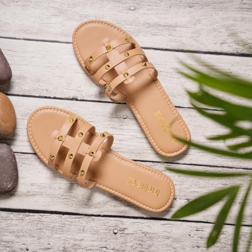 Image of Indifeet Stylish Studded Slip On Flats for Women