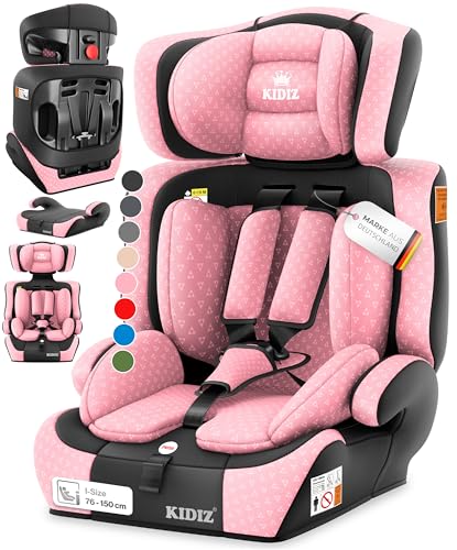 KIDIZ® Autokindersitz Triangle Premium Kindersitz Kinderautositz | Autositz Sitzschale | 9 kg - 36 kg 1-12 Jahre | Gruppe 1/2/3 | universal | zugelassen nach ECE R129/03