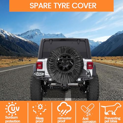 Image of Car Tire Protector, Spare Tire Covers for Trailers, Tire Protector for 13-18 Inch Tyres (Size S), LTZCN0729
