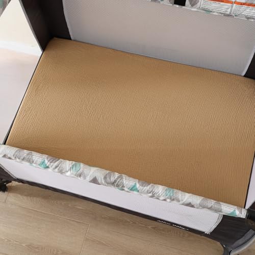 Image of david's kids Muslin Mini Crib Sheets, 2 Pack Cotton Pack N Play Sheets for Boys, Soft Breathable Baby Sheets Fit Pack N Play, Playard and Mini Crib Mattresses, Woodland Animal