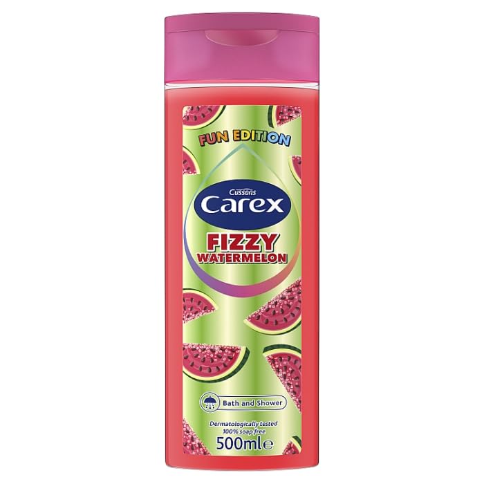 Fizzy Shower Gel, Refreshing Body Wash, 500ml (WATERMELON)
