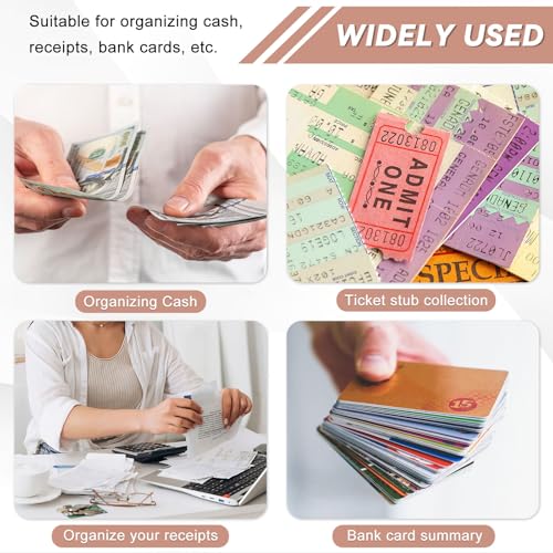 6 Pack Money Clip, Money Clip with Safe Lock, Stainless Steel Tight Bill Holder for Wallet Pocket ID Credit Card Cash4