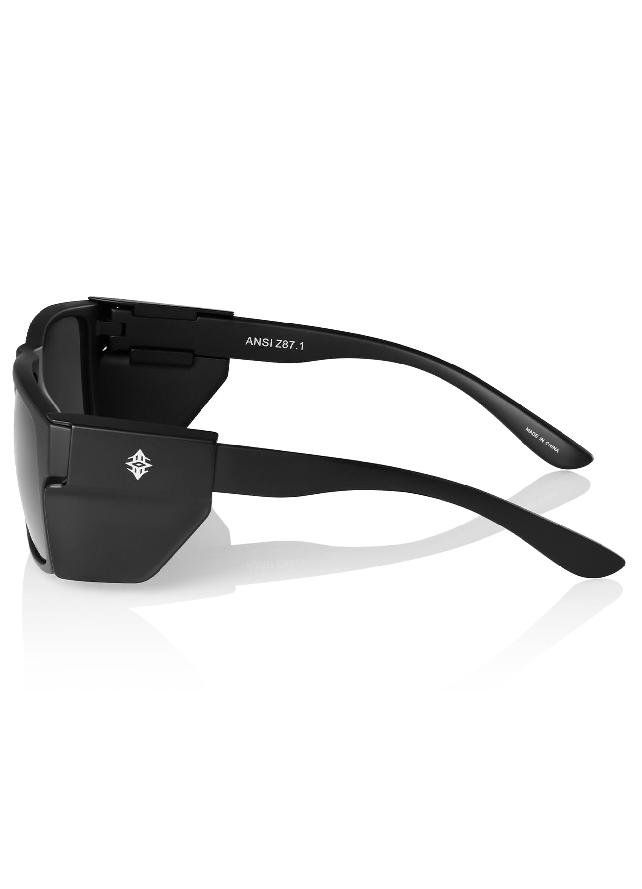 Z87 Sicherheits-Sonnenbrille für Herren und Damen, UV-400-Schutz, abnehmbare Seitenschilder, Angeln, Fahren, Arbeiten