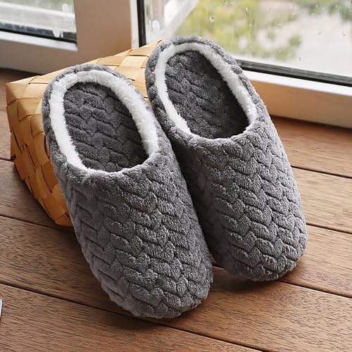 Slippers for Women Indoor,Womens Indoor Memory Foam Slippers Slip On Fall Winter Plush Lined Warm House Shoes Flats Breathable Lightweight Washable Non Slip Rubber Soles4