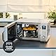 SEVERIN 4-in-1 Mikrowelle „Crispy Wave“, Heißluft-Funktion bis 230°C, Heißluftfritteuse, Mikrowelle, Backofen & Grill, 95 min Timer, max. 2150 W Leistung, 25L, Silber/Edelstahl, MW 7982