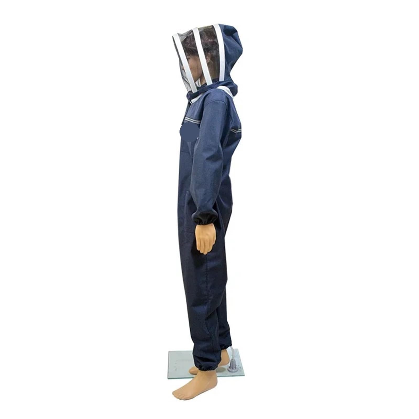Traje de apicultor Profesional Chaqueta de apicultura con ventilación corporal completa y capucha velo protección. Ropa apicultor(XXL)