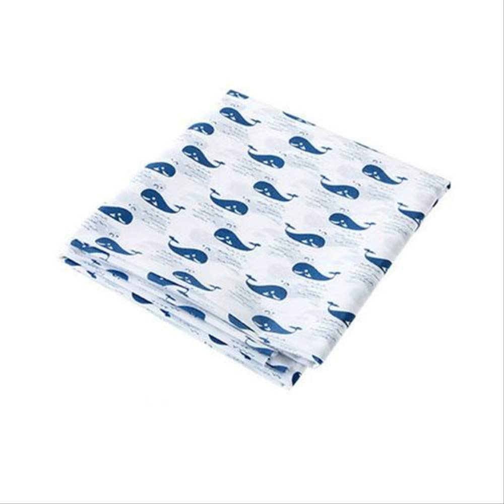 None 2pcs130*140CM Pastoral Fresh Tablecloth Flower Printed Waterproof Oil-proof Anti-scalding Table Cloth PVC Rectangular Table Mat 130 by 140CM Whale print