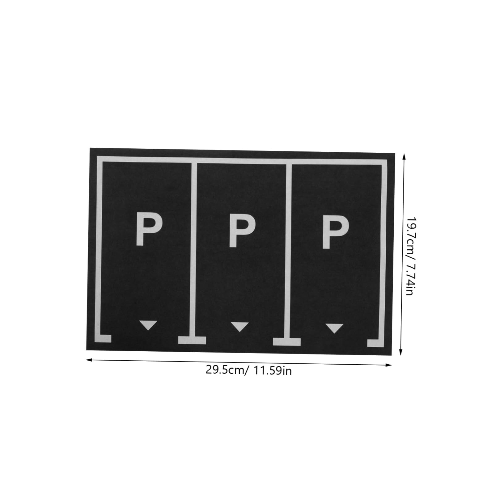 ifundom Toy Car Parking Space Decals 5 Pack Removable Wall Stickers Car Stickers for Boys and Girls' Playroom