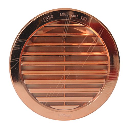 La Ventilazione T16RRAN Round Plastic Recessed Grille, Copper Effect, Diameter 190 mm, ø 190 mm - Image 4