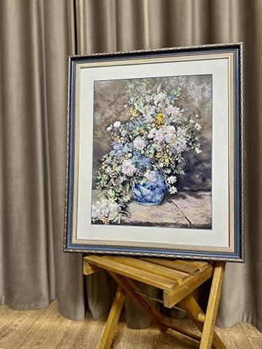 Image of RIOLIS - Spring Bouquet According to P.A.Renoir 2137, Cross Stitch Kits 15 inch x 19 inch, Cross Stitch Kits for Adults, Floral Counted Cross Stitch Kits, Embroidery Kit for Beginners & Advanced