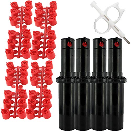 HUNTER PGPadj Rotor Sprinkler Heads 4 Pack Includes Adjustment Tool