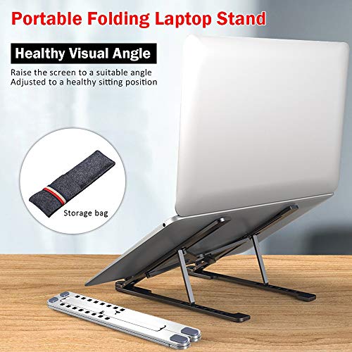 Base para laptop portátil ajustable de aluminio miniatura 3