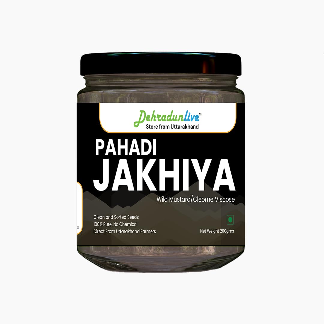 Dehradun Live - Pahadi Black Jakhiya Jar/Clean & Sorted Seeds/Cleome Viscose/Wild Mustard 200gms (B0CTZTW4CS) Amazon Price History, Amazon Price Tracker