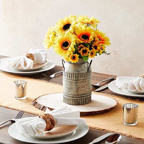 Juvale-2-Bunches-Artificial-Sunflowers-with-Stems-for-Faux-Floral-Arrangements-Fake-Sunflowers-for-Home-Decor-Kitchen-Table-Centerpieces-and-Wedding-Decor-6x7x14-in Juvale 2 Bunches Artificial Sunflowers with Stems for Faux Floral Arrangements Fake Sunflowers for Home Decor Kitchen Table Centerpieces and Wedding Decor 6x7x14 in