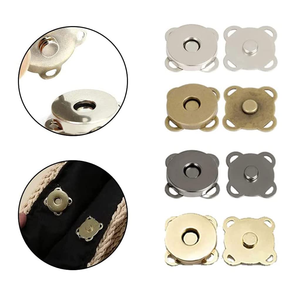 Chiusura Borsa Uncinetto 30 Bottoni Magnetici Automatici