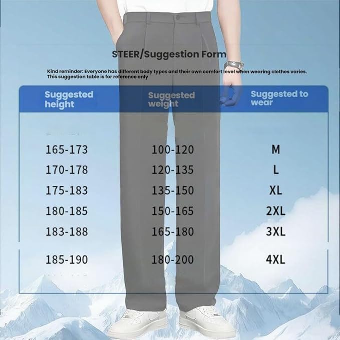 Fleurosta Mens Pants, Easemotions Super Stretch Ice Silk Comfort Everyday Pants, Dualego Slim Fit Lightweight Trousers2