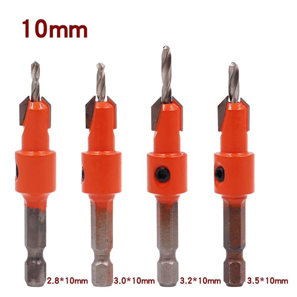 8 sztuk 1/4 "Pogłębiacz Pogłębiacz Pogłębiacz Wiertło Wiertło Wiertło Frezarka do obróbki drewna Śruba Extractor Router