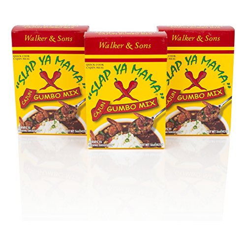 Slap Ya Mama Louisiana Style Gumbo Dinner Mix, Quick and Easy Cajun Meal, 5 Ounce Box, Pack of 3