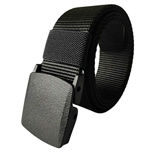 Andongnywell Nylon Tactical Belt Military Men Belt Webbing Canvas Outdoor Web Belt with Plastic Buckle for Pants