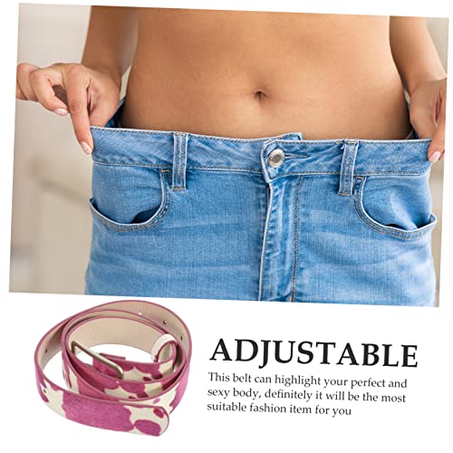 BESPORTBLE Adjustable Cow Print Belt for Women PU Leather Western Style with Black and White Animal Pattern Lightweight and Pants Belt for Jeans and Trousers Fashionable Accessory to Enhance3