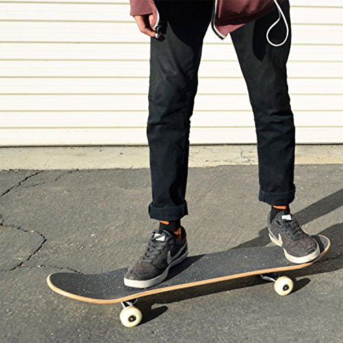 Yocaher Complete Standard 31" X 7.75" Skateboard, Double Kick Kicktail Concave Canadian Maple Deck, Skate Board For Kids Teens Adults Boys Girls Pro & Beginners - Checker White #TOP4