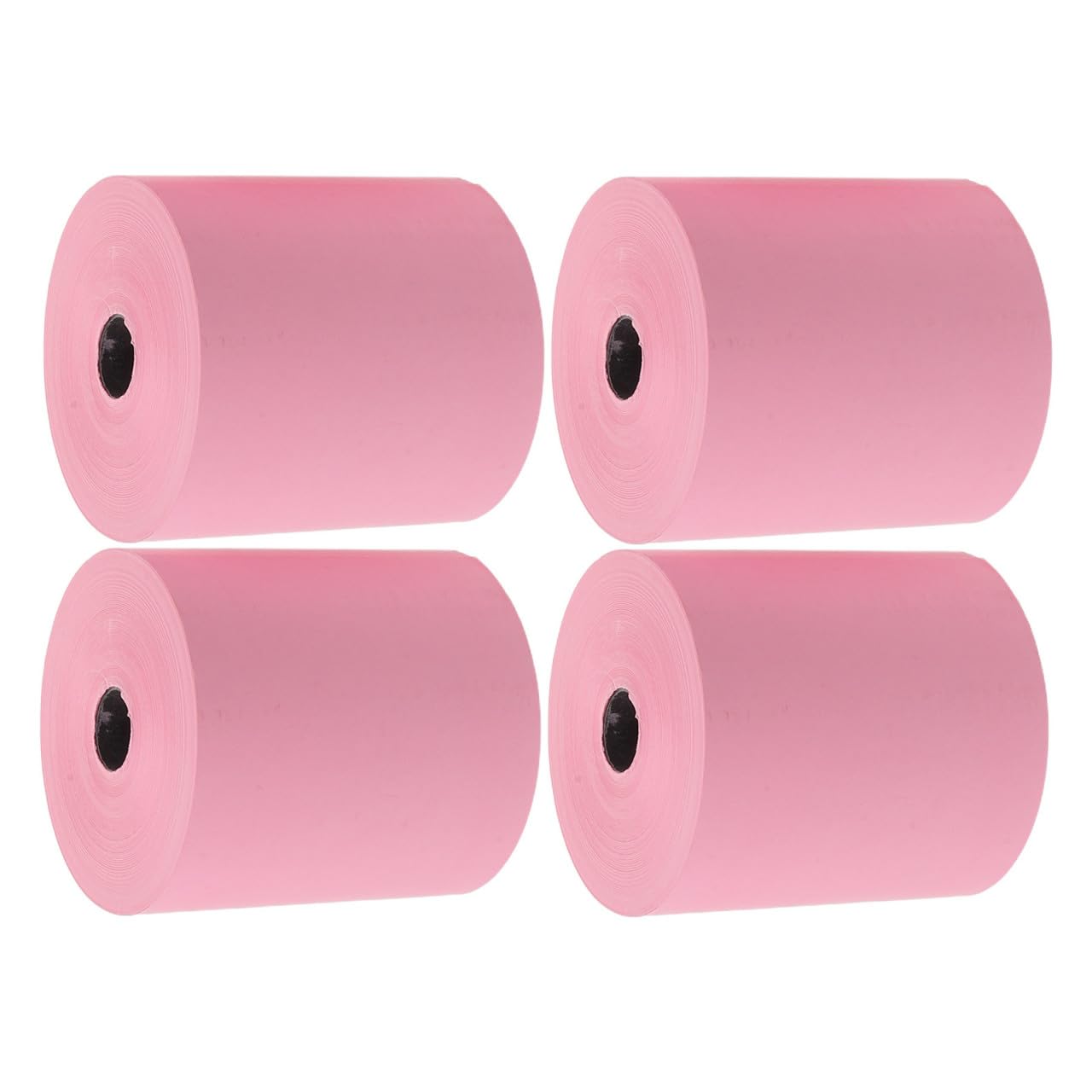4 Rollos Papel Térmico Rosa y Diseño Portátil para Impresora Térmica Calidad de Impresión Clara Adecuado para Dispensadores de Tickets en Hospitales y Bancos