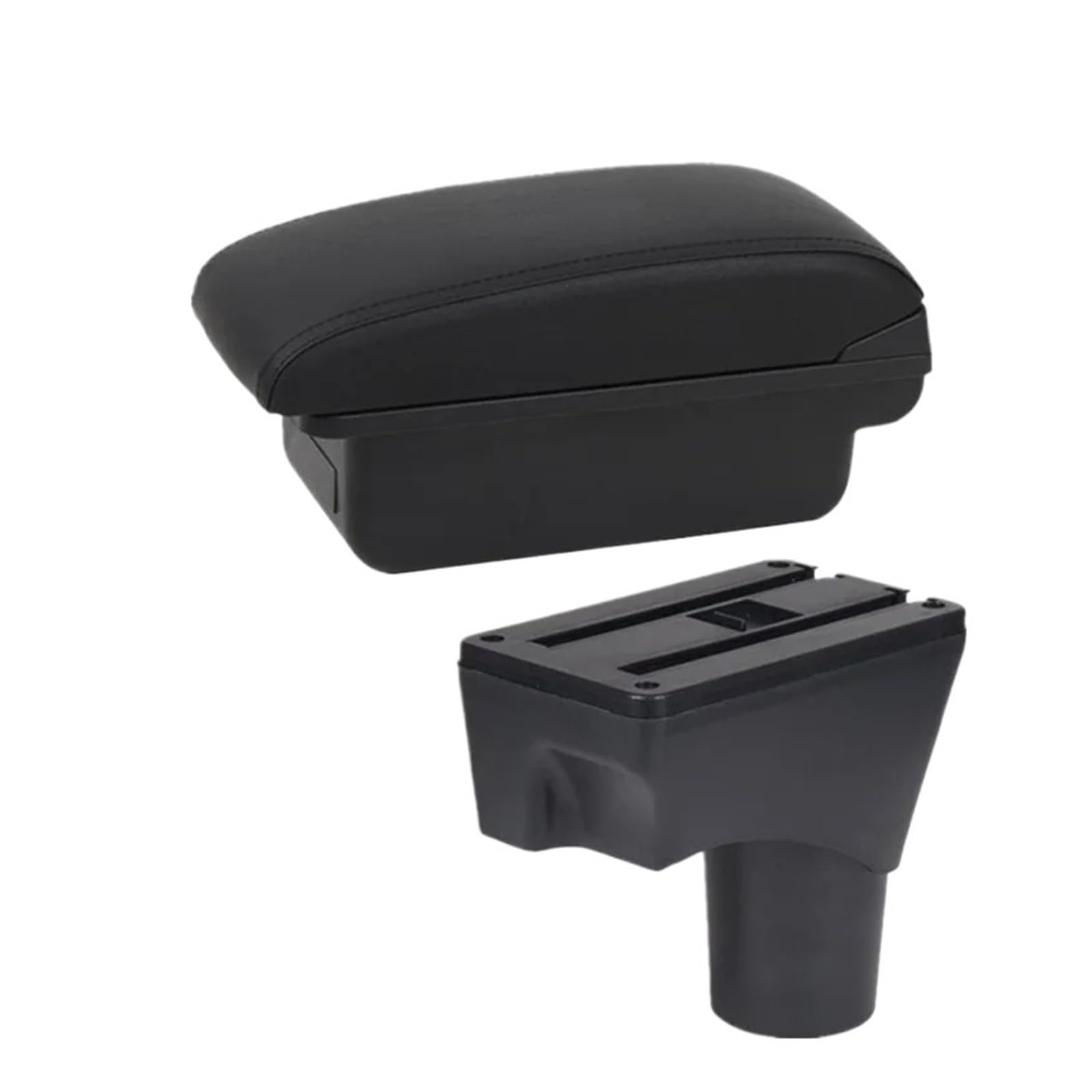 UMDJJU For Nissan For March For Micra K13 MK4 IV 2010-2023 Car Armrest Box Storage Interior Accessories Car Centre Console Armrest Box(A1 Black line NO USB)