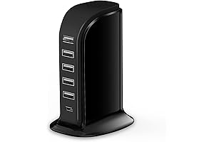 6 in 1 Multi USB Charging Station by Upoy: Power Your Devices with Ease
