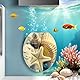 Abnehmbare WC-Sitz Aufkleber Ocean Forest Sky Fisch Vinyl Aufkleber Badezimmer Dekor langlebig und praktisch,WC Zubehör,Aufkleber für Toilettendeckel,Das transparente,Küche,Haushalt and Wohnen