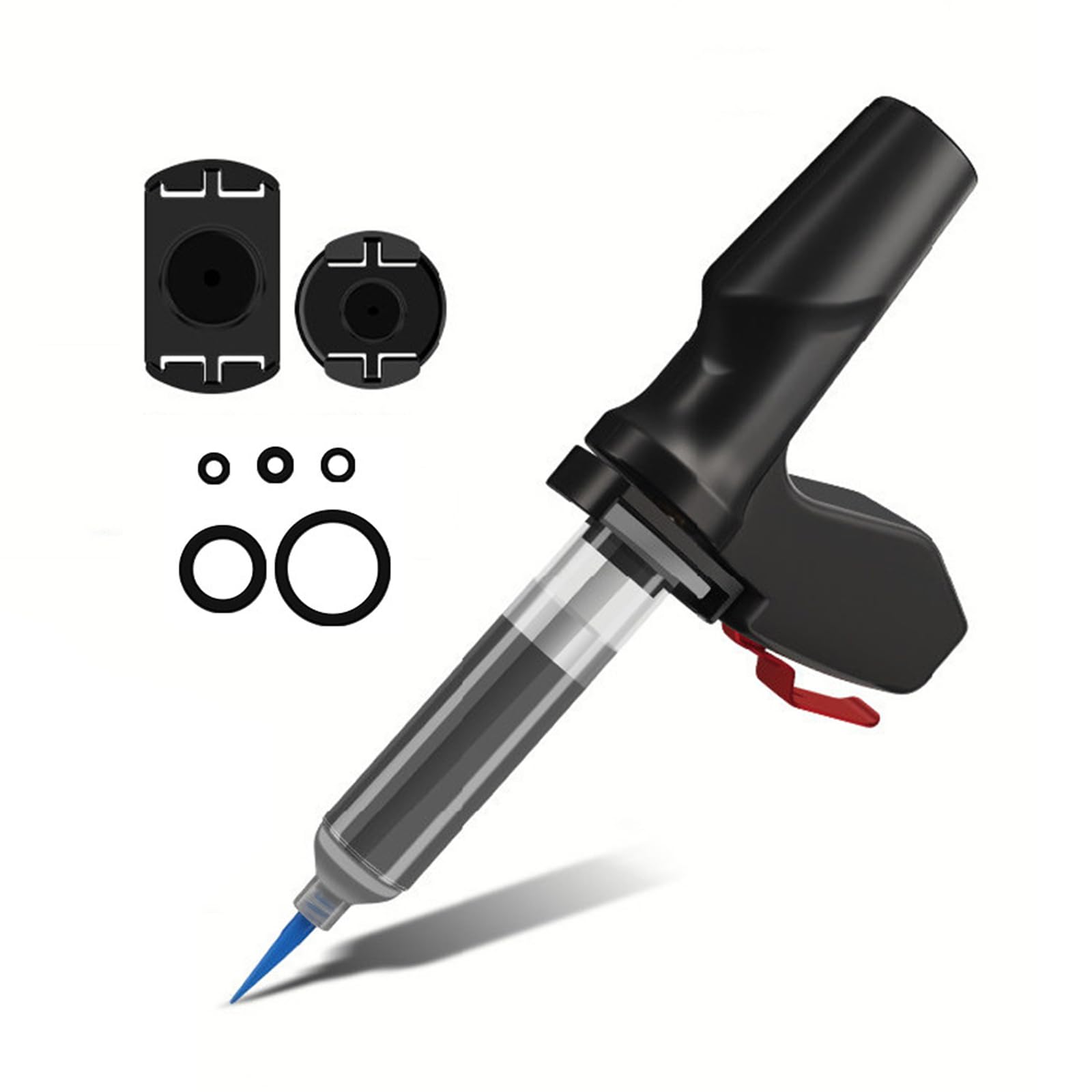 Pistola per colla elettrica, dispenser di precisione per resina UV, doppia presa, compatibile con adattatori da 10 CC e 30 CC/50 CC, ideale per pasta saldante e sigillante