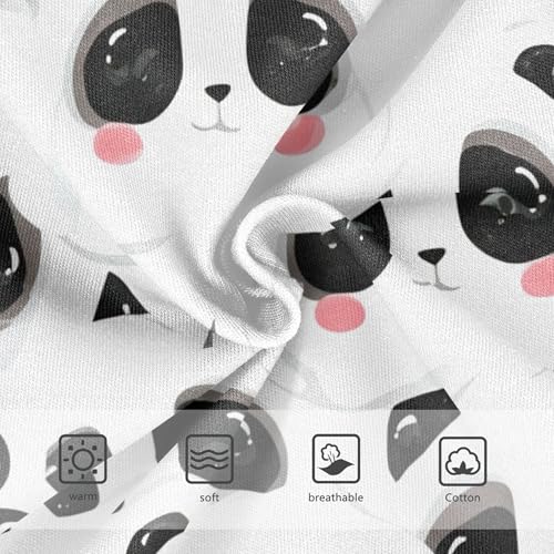 Cute Cartoon Panda Black White Toddler Underwear Floral 2t Cotton Panties Little Girl Bright Kids Undies Briefs3