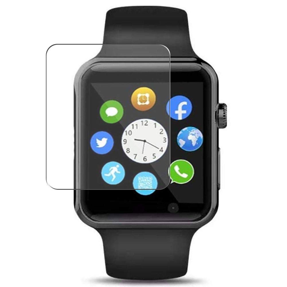 3 Pack Screen Protector Film, compatible with Amazqi 1.54inch SmartWatch TPU Guard （ Not Tempered Glass Protectors ）, Transparent