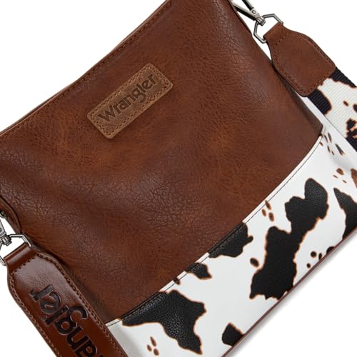 Image of Wrangler Crossbody Purses for Women Two Tone Crossbody Bags Women Purses and Handbags