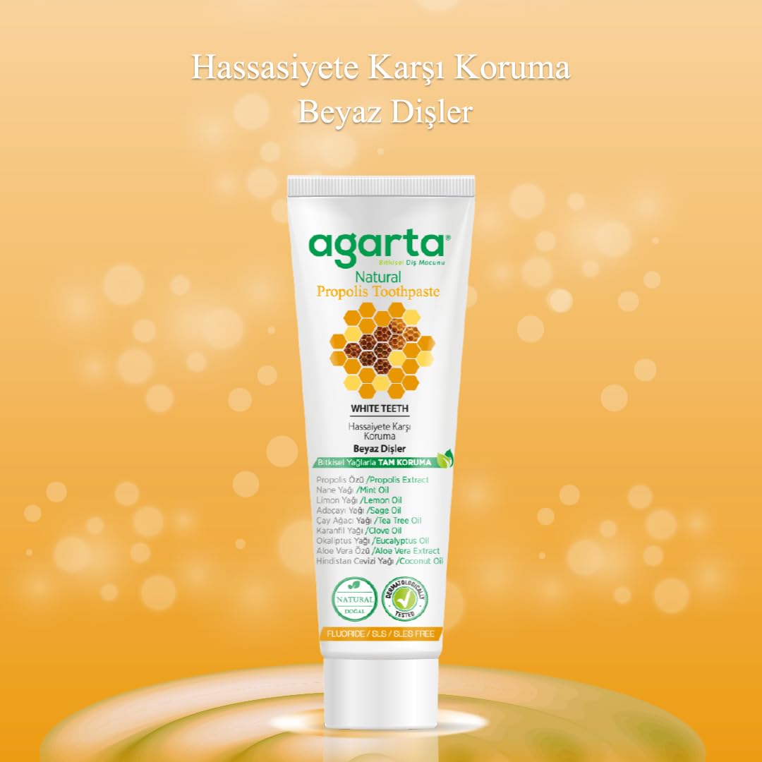 Agarta Doğal Propolisli Florürsüz Diş Macunu 100 ml