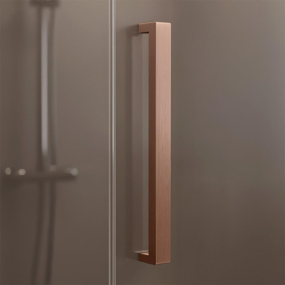 Rea - Kabina Prysznicowa Hugo 100X90 Miedź Szczotkowana 100x90-100 x 90 x 200,5 cm
