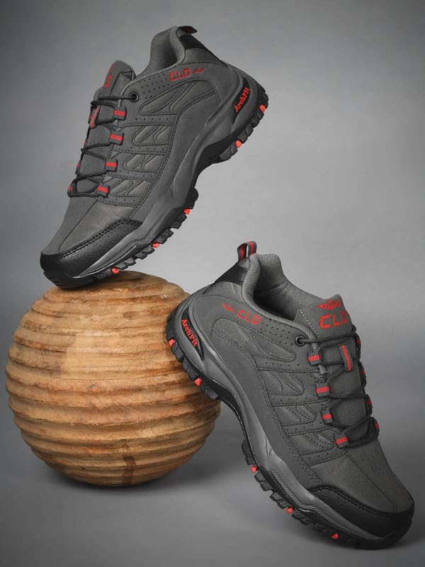 Image of CLD Trekking Shoes for Man Outdoor Hiking Shoes for Man high Neck Shoe for Men Anti Skid Trekking Boots Water Repellent Tracking Shoe for Men Breathable Hiking Boots