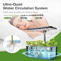 Ahopegarden Indoor Garden Hydroponics Growing System: 10 Pods Kit with LED — image 6