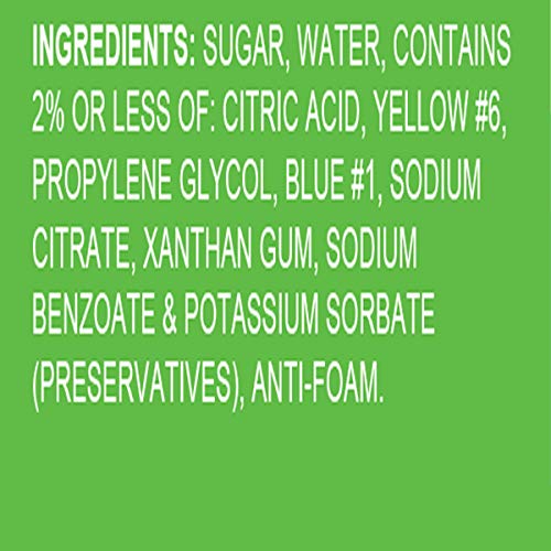 Lemon Lime Snow Cone Syrup & Hawaiian 🍧 Flavor Syrups 🌺 Coffee Syrup, Icee Slushie Syrup, Flavored Syrups For Drinks 🍹100% Pure Cane Sugar, No Corn Syrup 🚫 🌽 Ready To Use Quart (32 Fl Oz) #TOP2