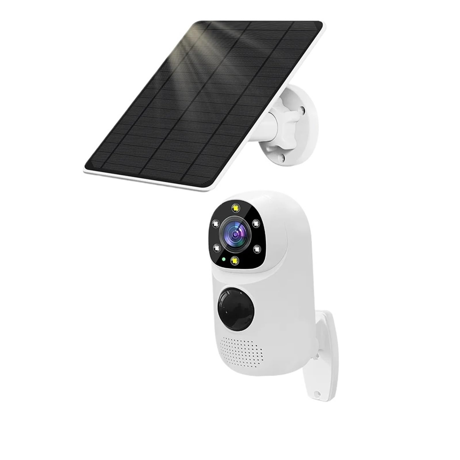 JVDDI WiFi Camera Solar PIR Human Detection Night Vision Waterproof Security Video Recording IP Camara 5MP Battery CCTV Monitor(Cam No Card)