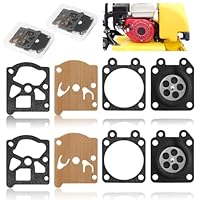 Vergaserdichtung Set 2 Stück, kompatibel mit Walbro WA WT Vergaser, ersetzt D10-WTA, für Motorsäge Freischneider Laubbläser, Reparatur Membran- und Dichtungskit 4x4cm