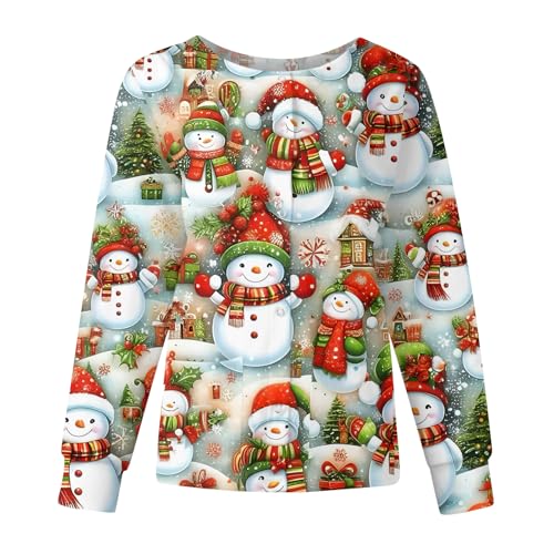 Scrub Jackets For Woman Christmas Plus Size Long Sleeve Button St...