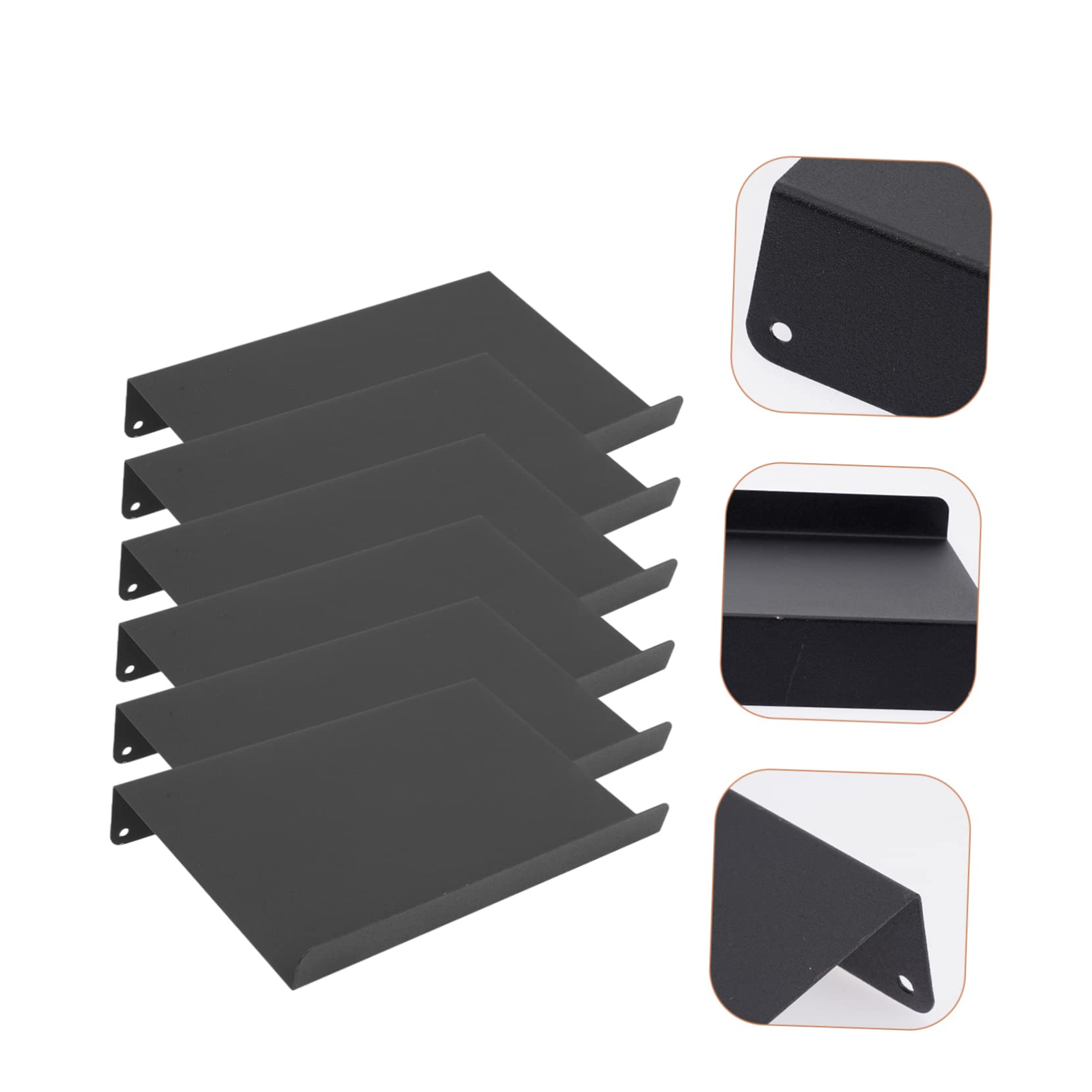 ULTECHNOVO Organizador de Cajones para Especias Negro, 1 Juego, Aluminio