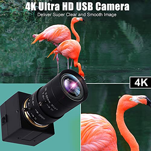 Svpro Webcam 4K Ultra HD Webkamera 10X Optischer Zoom Kamera mit 5-50mm Varifokalobjektiv, 3840x2160@30fps Super High… – Bild 4