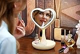 Specchio di vanità cosmetico leggero a LED con 50 LED luminosi, che soddisfa tutto il giorno, anche durante la notte.