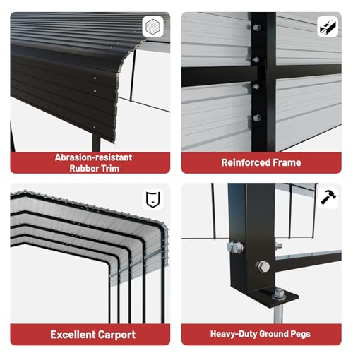 NUGRIART 10x15 Metal Carport